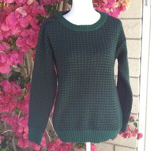 Urban Outfitters Lucca Couture Sweater Small or Med Green Blue Crewneck Preppy